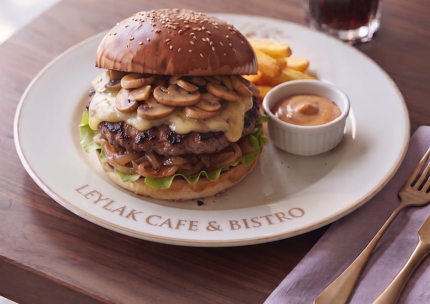 Kaşarlı Mantar Burger